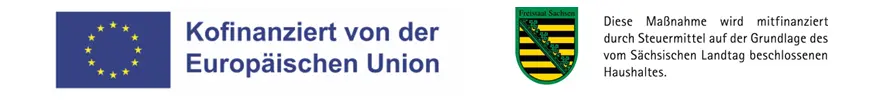 Co-financed by the European Union and by tax funds based on the budget approved by the Saxon state parliament